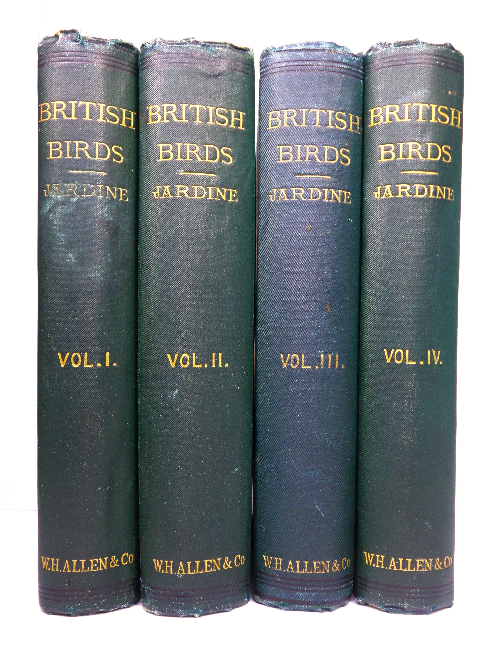 THE BIRDS OF GREAT BRITAIN AND IRELAND BY WILLIAM JARDINE C.1876 IN FOUR VOLUMES