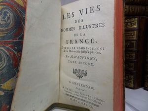 LES VIES DES HOMME ILLUSTRES DE LA FRANCE BY D'AUVIGNY, PERAU & TURPIN 1739-1775 IN 27 VOLUMES [THE ILLUSTRIOUS MEN OF FRANCE]