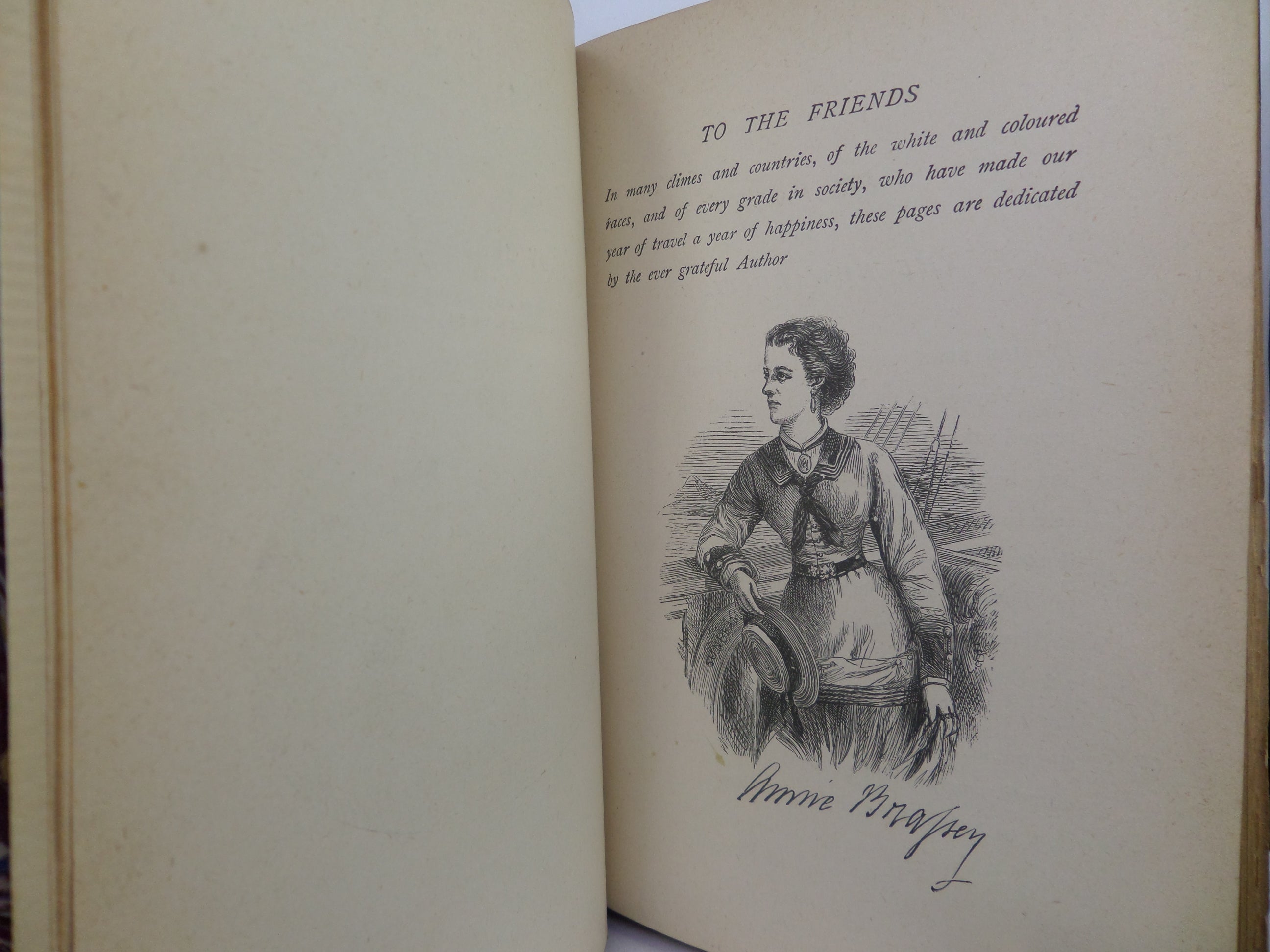 A VOYAGE IN THE 'SUNBEAM' BY LADY BRASSEY 1891 LEATHER BINDING