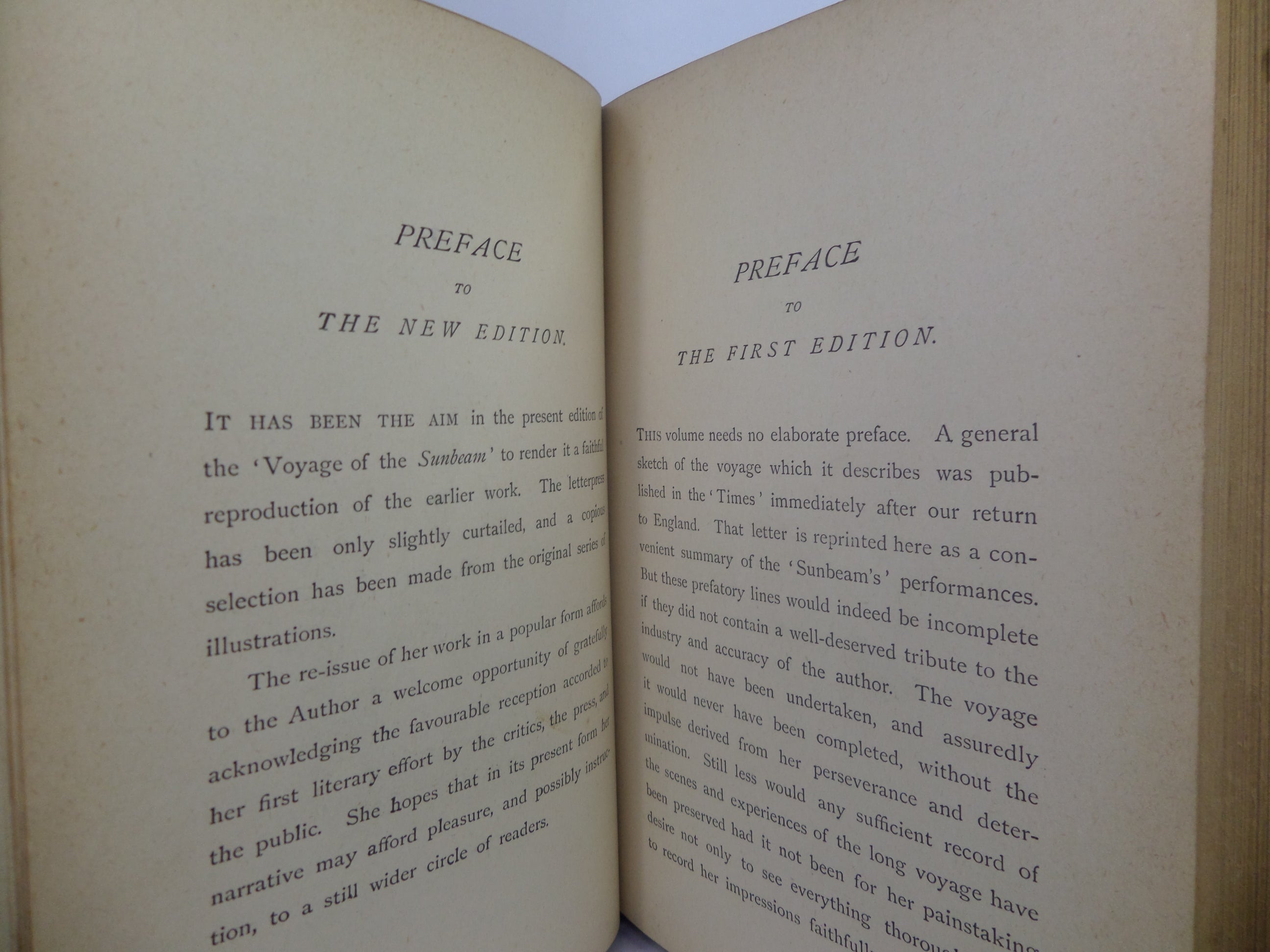 A VOYAGE IN THE 'SUNBEAM' BY LADY BRASSEY 1891 LEATHER BINDING