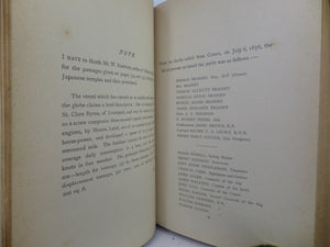 A VOYAGE IN THE 'SUNBEAM' BY LADY BRASSEY 1891 LEATHER BINDING