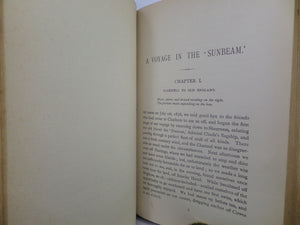 A VOYAGE IN THE 'SUNBEAM' BY LADY BRASSEY 1891 LEATHER BINDING