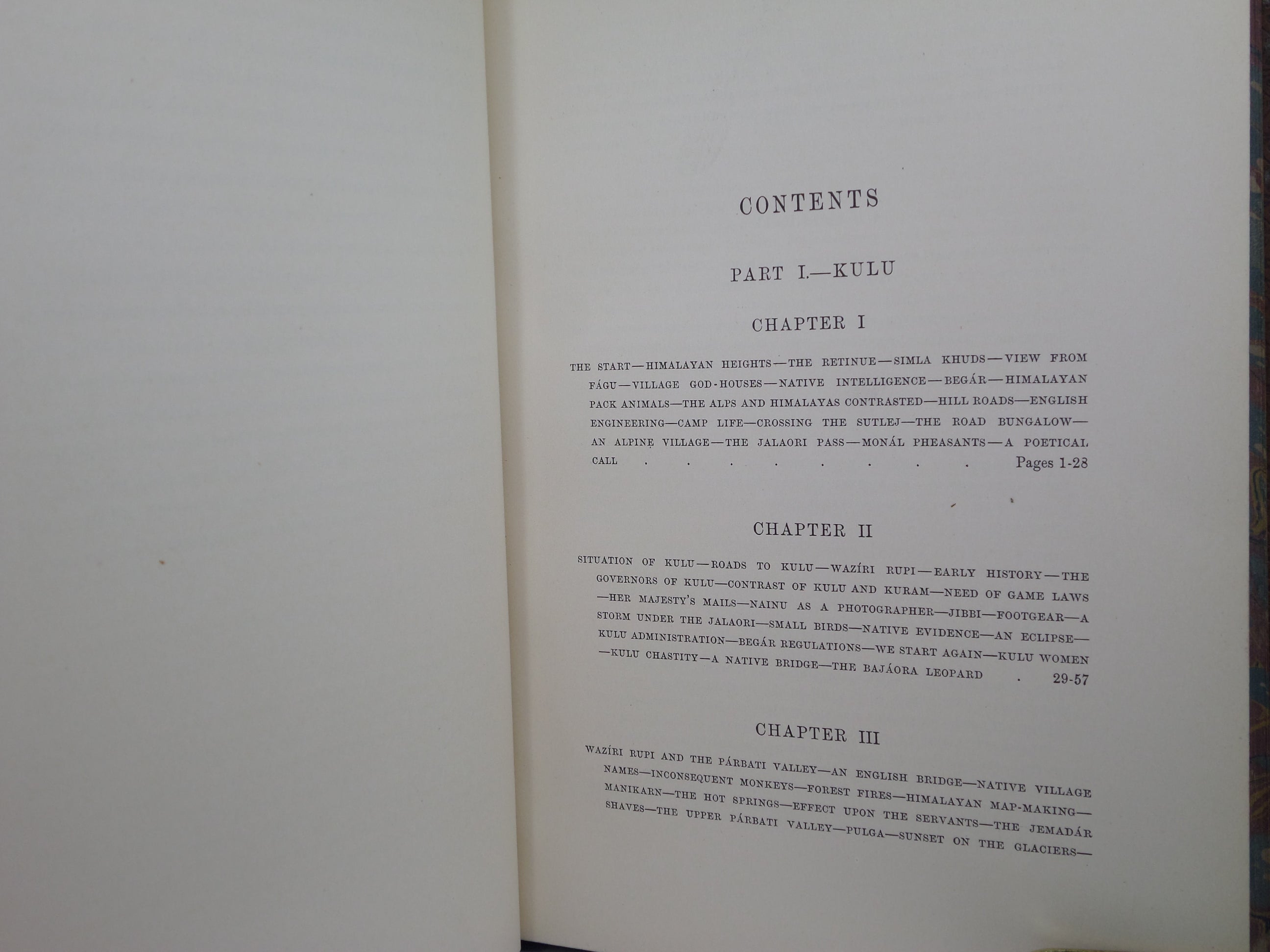 LIGHTS & SHADES OF HILL LIFE IN THE AFGHAN AND HINDU HIGHLANDS OF THE PUNJAB BY F. ST. J. GORE 1895 FINE TREE CALF BINDING