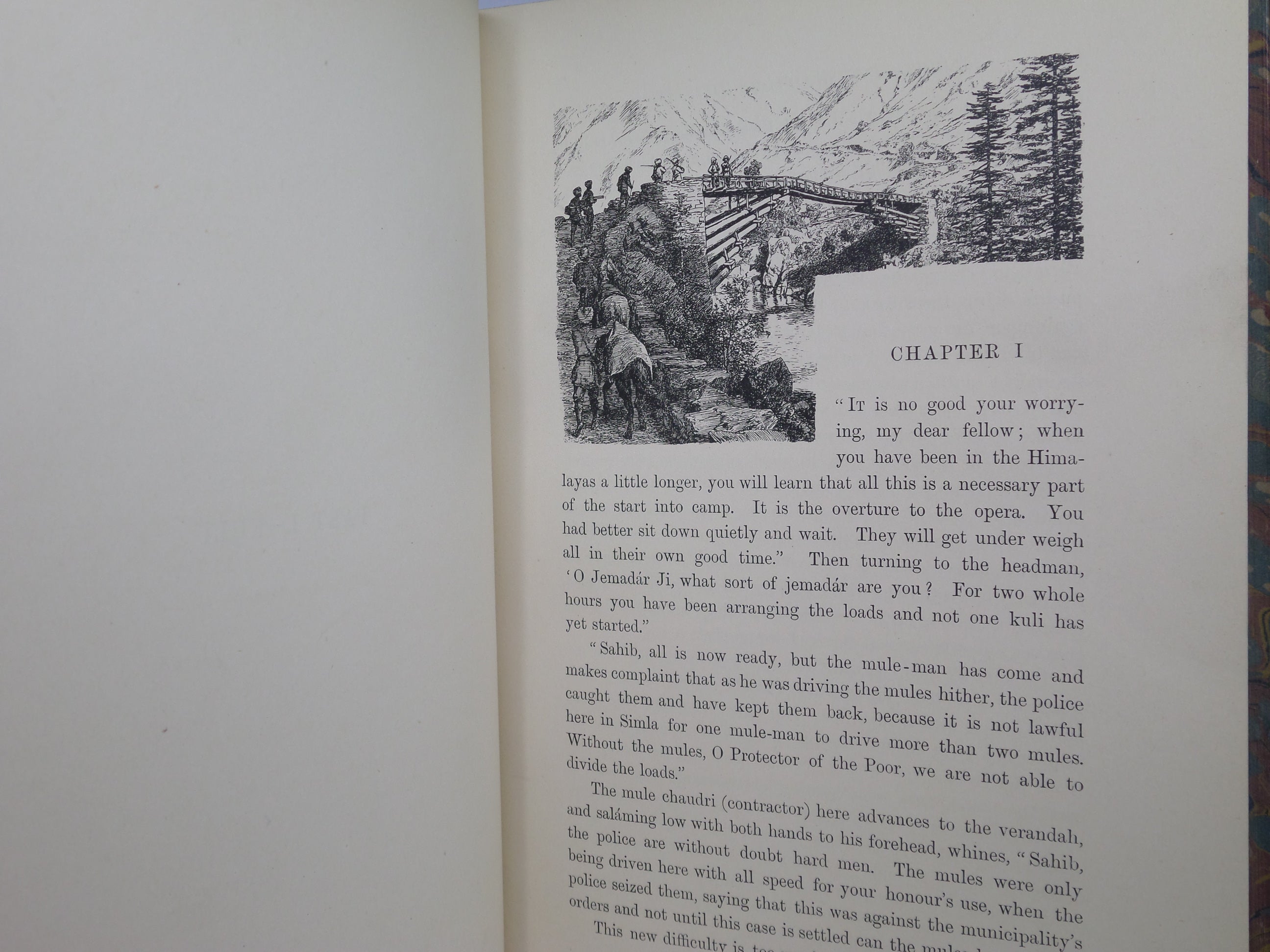 LIGHTS & SHADES OF HILL LIFE IN THE AFGHAN AND HINDU HIGHLANDS OF THE PUNJAB BY F. ST. J. GORE 1895 FINE TREE CALF BINDING