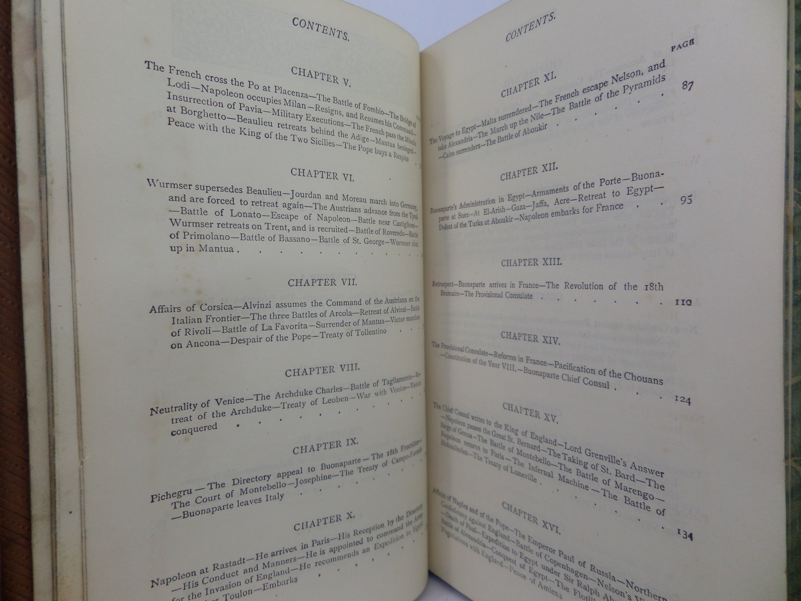 THE LIFE OF NAPOLEON BUONAPARTE BY J. G. LOCKHART 1893 TREE CALF BINDING