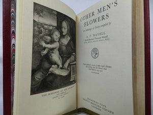 OTHER MEN'S FLOWERS, COMPILED BY A. P. WAVELL 1945 FINE BAYNTUN RIVIERE BINDING