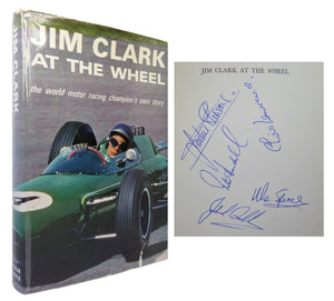 JIM CLARK AT THE WHEEL 1964 SIGNED FIRST EDITION HARDBACK