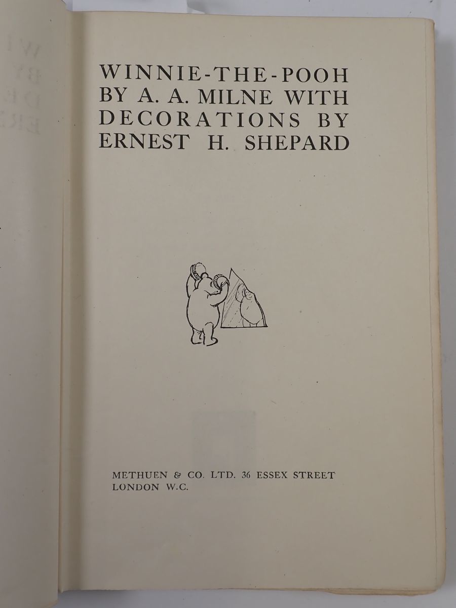 WINNIE-THE-POOH BY A. A. MILNE 1926 FIRST EDITION