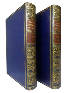 SCANDINAVIAN ADVENTURES BY L. LLOYD 1854 SECOND EDITION, LEATHER-BOUND SET