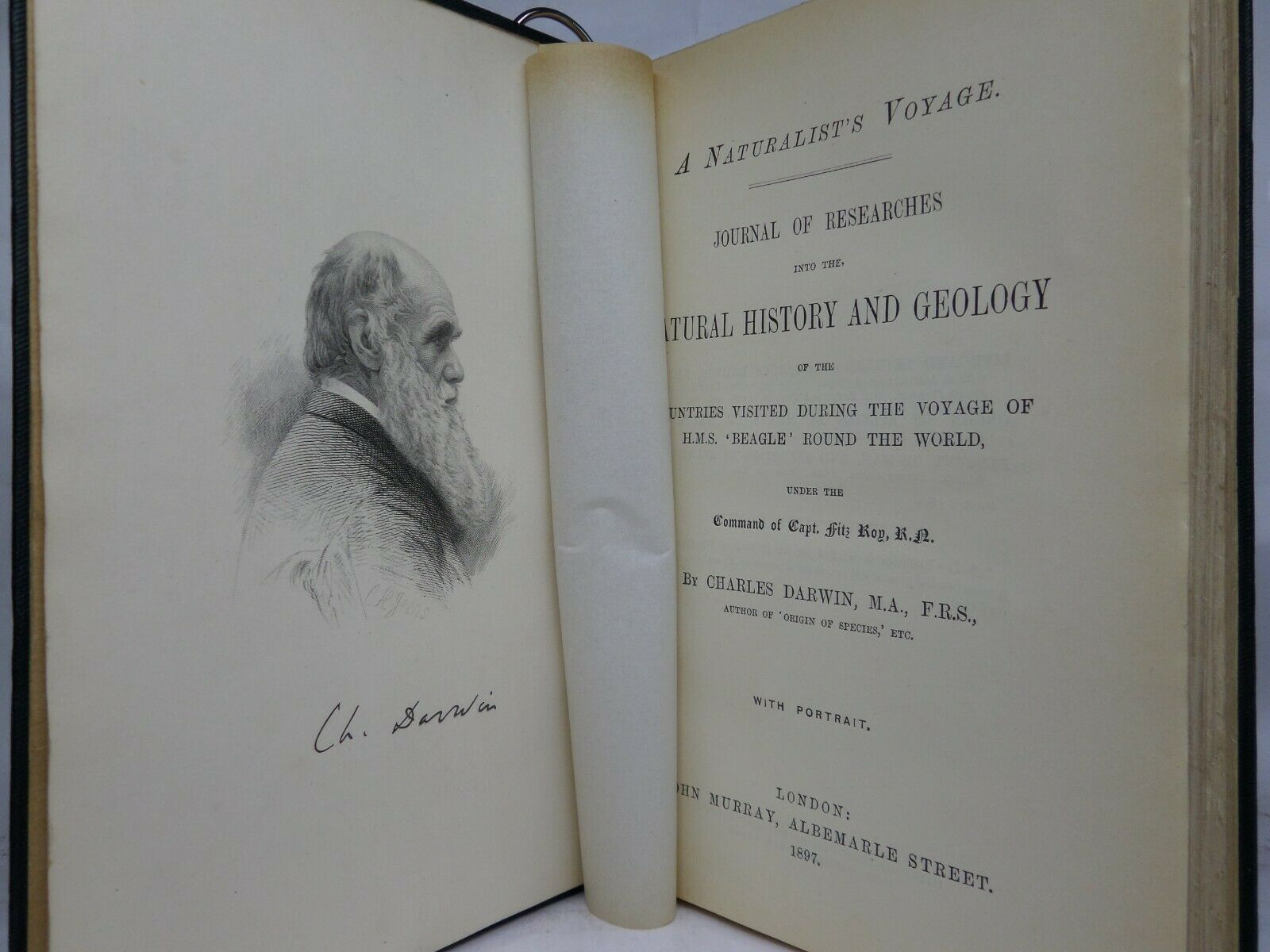 JOURNAL OF RESEARCHES - A NATURALIST'S VOYAGE BY CHARLES DARWIN 1897