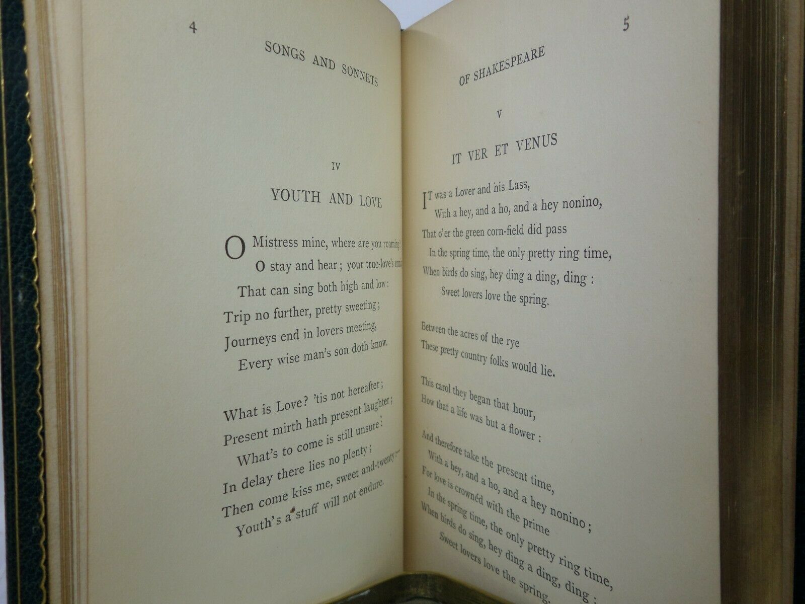 SONGS & SONNETS BY WILLIAM SHAKESPEARE 1902 SANGORSKI & SUTCLIFFE FINE BINDING