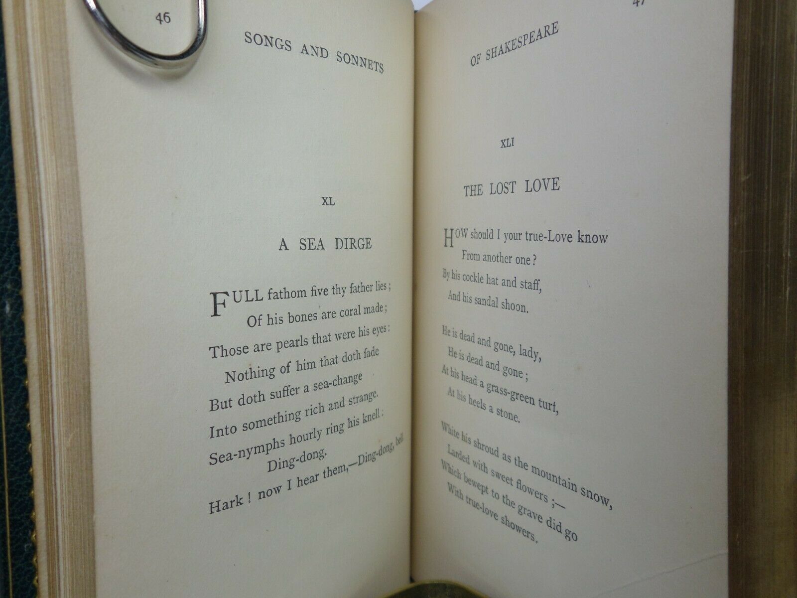 SONGS & SONNETS BY WILLIAM SHAKESPEARE 1902 SANGORSKI & SUTCLIFFE FINE BINDING