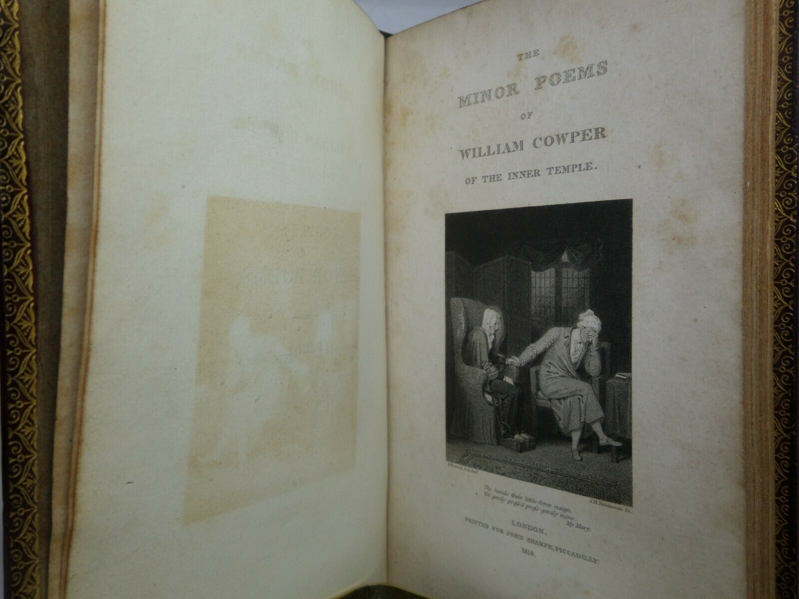 THE WORKS OF WILLIAM COWPER 1817-1818 IN THREE VOLUMES, FINELY BOUND