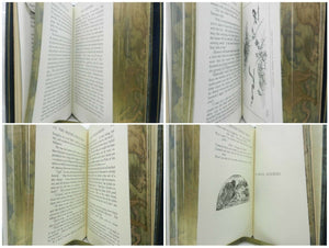 THE JUNGLE BOOK & SECOND JUNGLE BOOK BY RUDYARD KIPLING 1978 FINE RIVIERE BINDING WITH VANISHING FORE-EDGE PAINTING