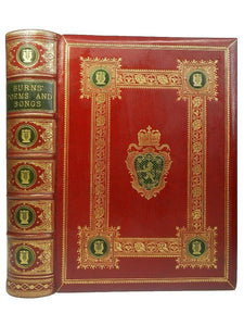 ROYAL SCOTTISH BINDING - POEMS & SONGS OF ROBERT BURNS 1868 FINE MOROCCO LEATHER