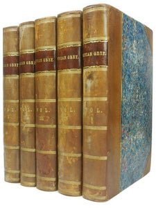 VIVIAN GREY BY BENJAMIN DISRAELI 1826-1827 FIRST EDITION SET IN FIVE VOLUMES