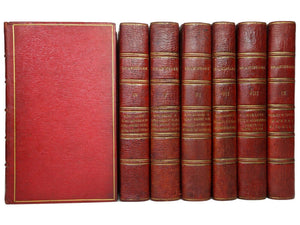 THE PLAYS OF WILLIAM SHAKESPEARE IN 9 VOLUMES 1798 FINE GEORGIAN MOROCCO BINDING