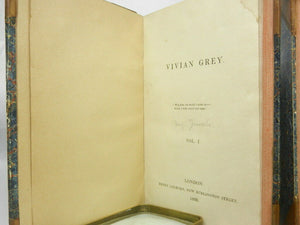 VIVIAN GREY BY BENJAMIN DISRAELI 1826-1827 FIRST EDITION SET IN FIVE VOLUMES