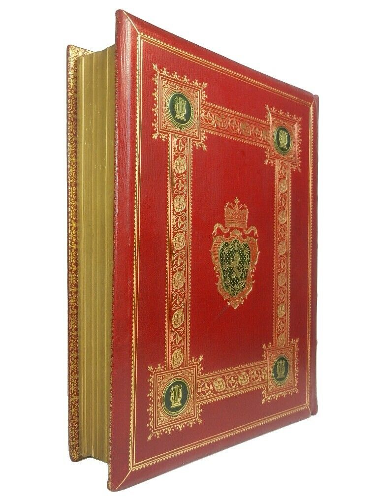 ROYAL SCOTTISH BINDING - POEMS & SONGS OF ROBERT BURNS 1868 FINE MOROCCO LEATHER