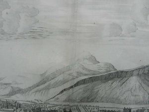TOPOGRAPHICAL PANORAMA; North Prospect of Edinburgh, Scotland. JOHN SLEZER c1720