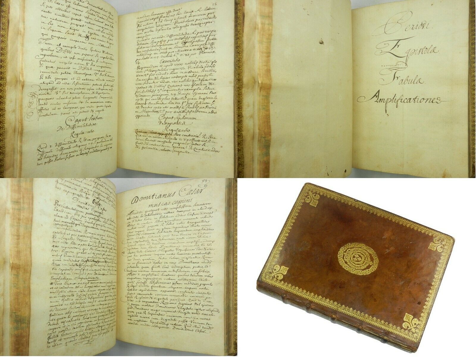 17TH CENTURY ROYAL FRENCH BINDING: Manuscript Scholarly Classics Compe ...