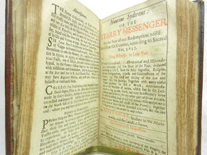 ALMANACKS FOR THE YEAR 1688, Contemporary Red Morocco Binding