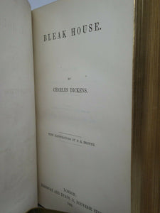 BLEAK HOUSE BY CHARLES DICKENS 1853 FIRST EDITION, BAYNTUN RIVIERE BINDING