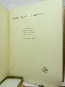 SEVEN PILLARS OF WISDOM T. E. LAWRENCE 1935 First Limited Trade Edition, No. 556