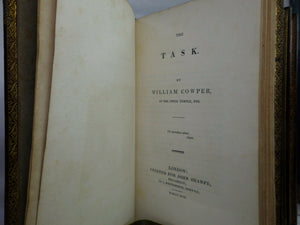 THE WORKS OF WILLIAM COWPER 1817-1818 IN THREE VOLUMES, FINELY BOUND