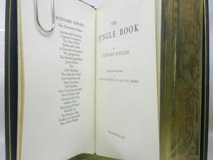 THE JUNGLE BOOK & SECOND JUNGLE BOOK BY RUDYARD KIPLING 1978 FINE RIVIERE BINDING WITH VANISHING FORE-EDGE PAINTING
