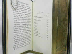 THE JUNGLE BOOK & SECOND JUNGLE BOOK BY RUDYARD KIPLING 1978 FINE RIVIERE BINDING WITH VANISHING FORE-EDGE PAINTING