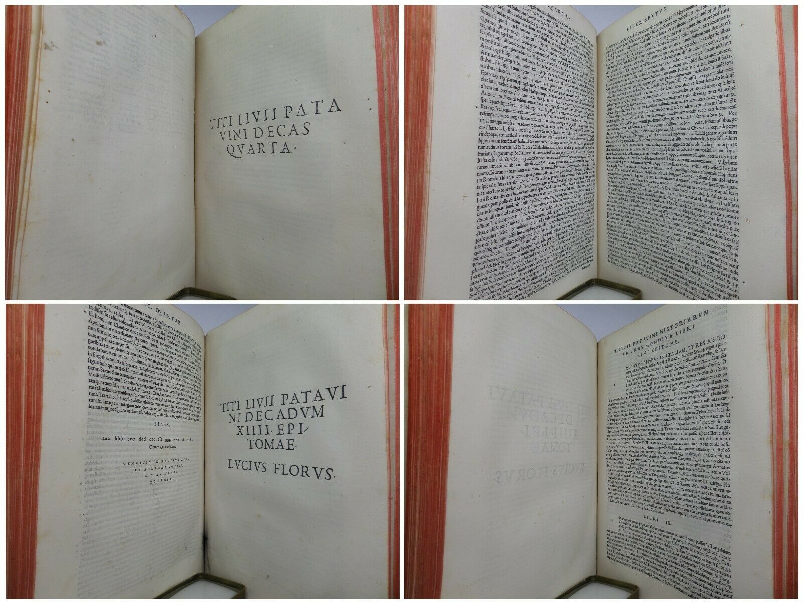 LIVY'S HISTORY OF ROME [AB URBE CONDITA] 1520 - 1521 FIRST FOLIO ALDINE EDITION