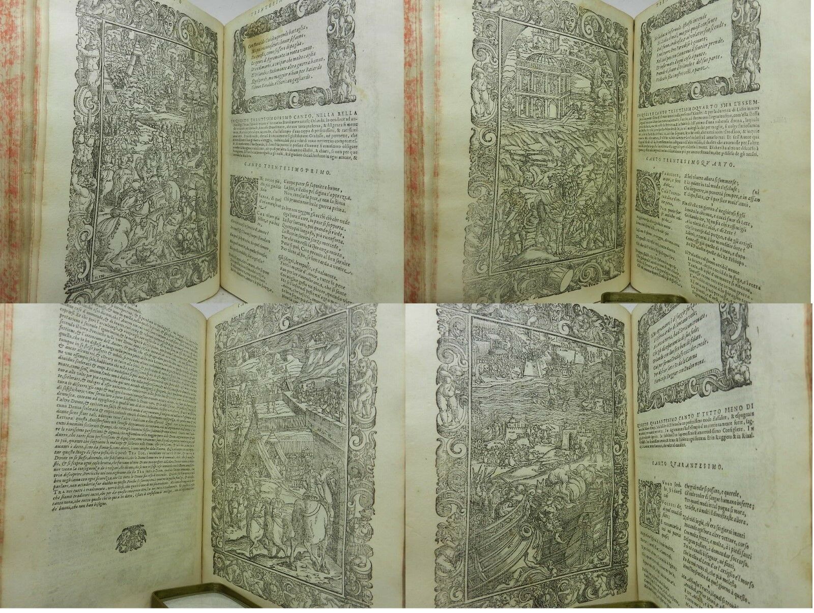 ORLANDO FURIOSO BY LUDOVICO ARIOSTO 1580 Fifty-One Woodcut Illustrations