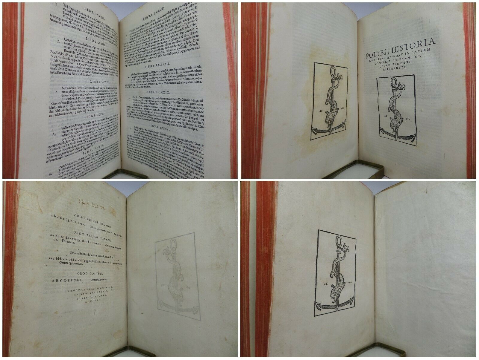 LIVY'S HISTORY OF ROME [AB URBE CONDITA] 1520 - 1521 FIRST FOLIO ALDINE EDITION