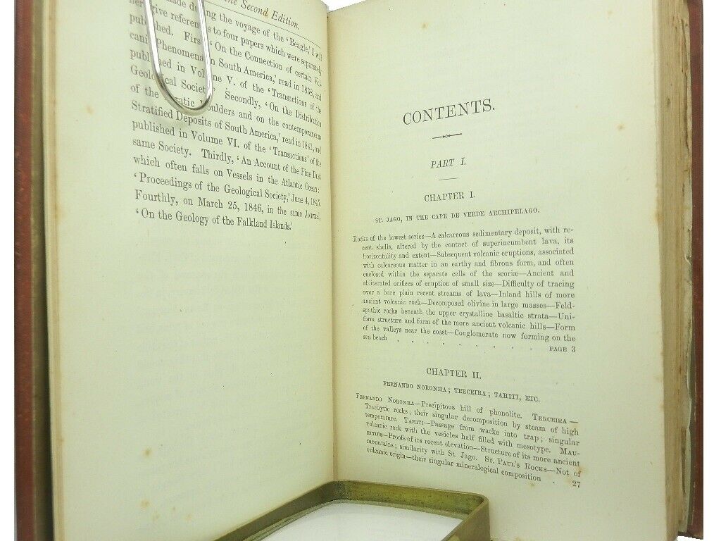 GEOLOGICAL OBSERVATIONS BY CHARLES DARWIN 1876 Second Edition