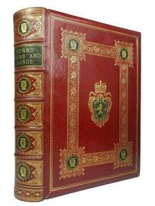 ROYAL SCOTTISH BINDING - POEMS & SONGS OF ROBERT BURNS 1868 FINE MOROCCO LEATHER