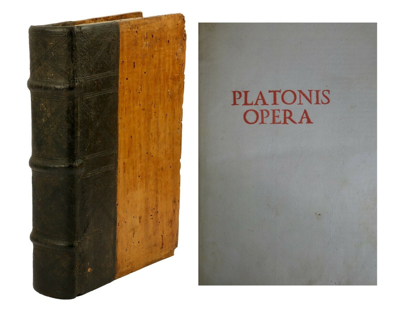 THE WORKS OF PLATO 1517 [PLATONIS OPERA] CONTEMPORARY FOLIO BINDING