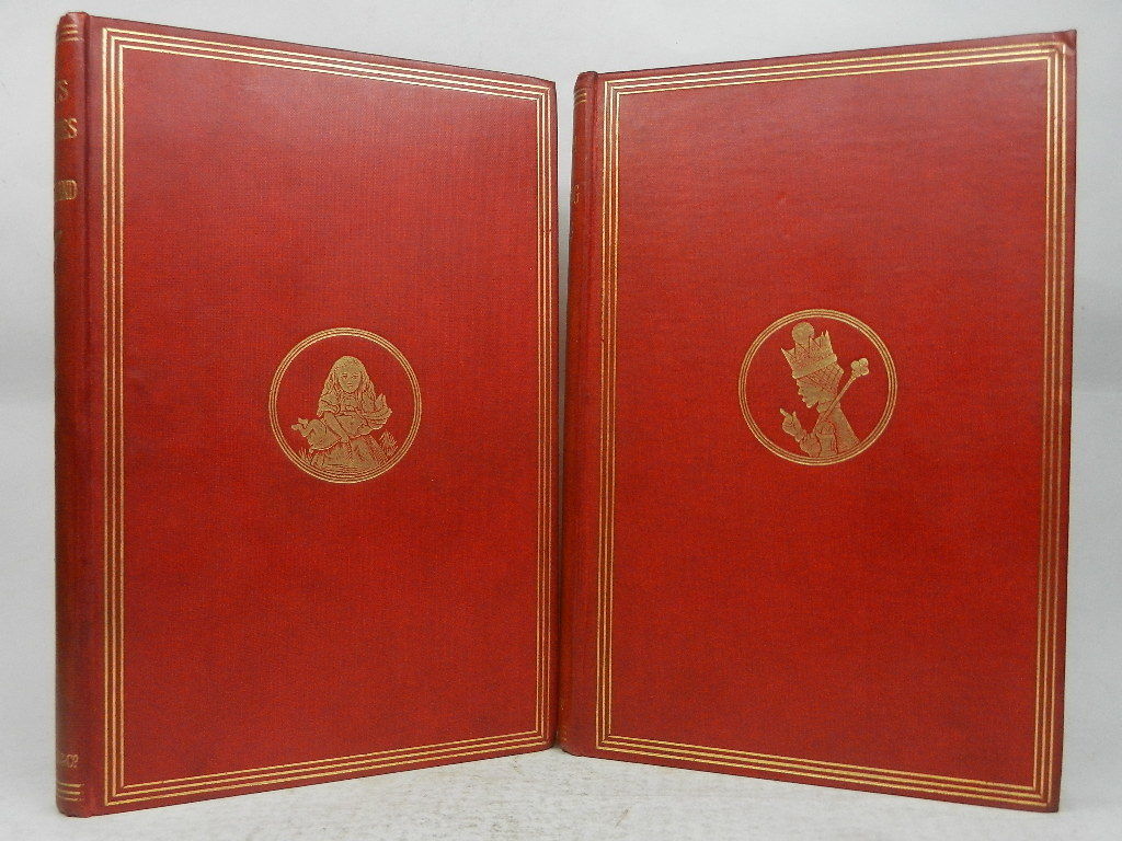 ALICE'S ADVENTURES IN WONDERLAND & THROUGH THE LOOKING-GLASS 1897 UNIFORM EDITIONS BY LEWIS CARROLL