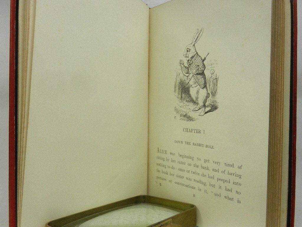 ALICE'S ADVENTURES IN WONDERLAND & THROUGH THE LOOKING-GLASS 1897 UNIFORM EDITIONS BY LEWIS CARROLL