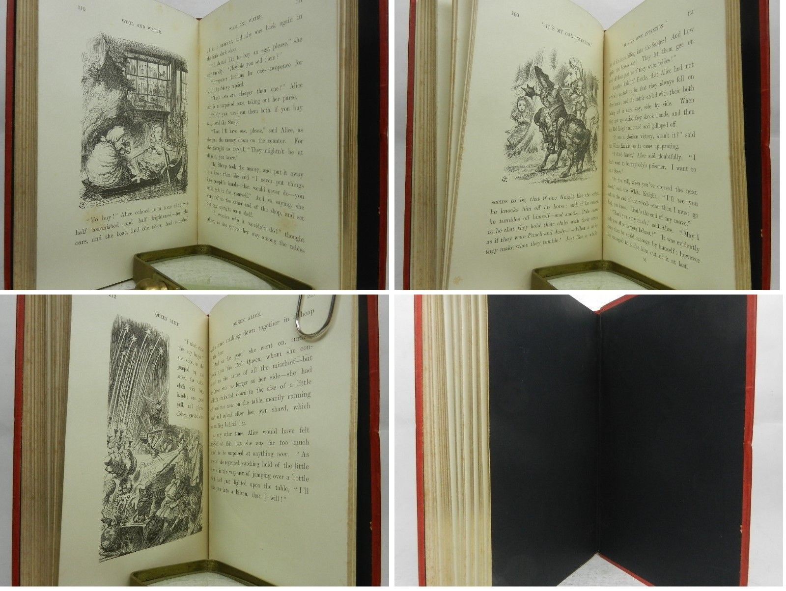 ALICE'S ADVENTURES IN WONDERLAND & THROUGH THE LOOKING-GLASS 1897 UNIFORM EDITIONS BY LEWIS CARROLL