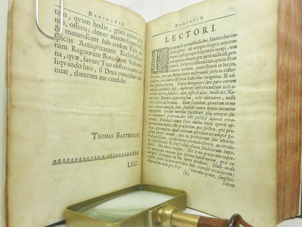 ANTIQUITATUM DANICARUM BY THOMAS BARTHOLIN 1689 First Edition