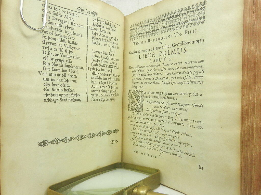 ANTIQUITATUM DANICARUM BY THOMAS BARTHOLIN 1689 First Edition