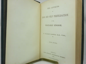 THE EFFECTS OF CROSS & SELF FERTILISATION BY CHARLES DARWIN 1888 Second Edition