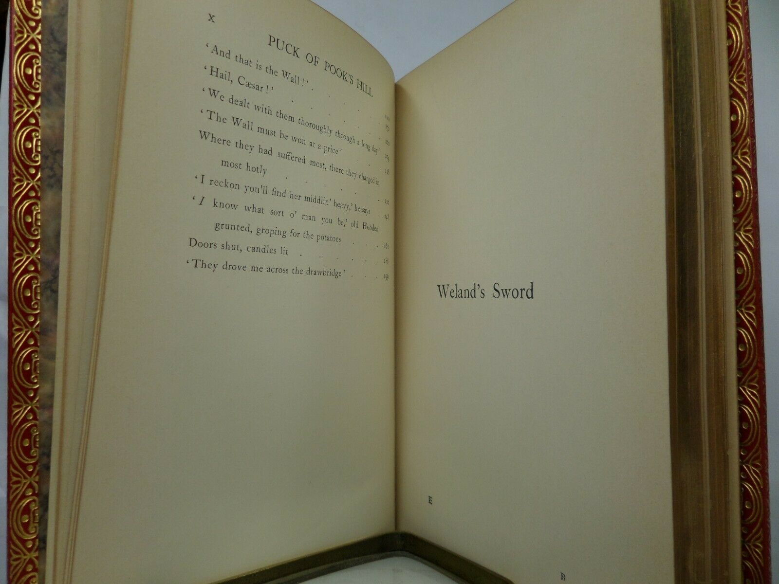 PUCK OF POOK'S HILL BY RUDYARD KIPLING 1906 FIRST EDITION, FINE BAYNTUN BINDING