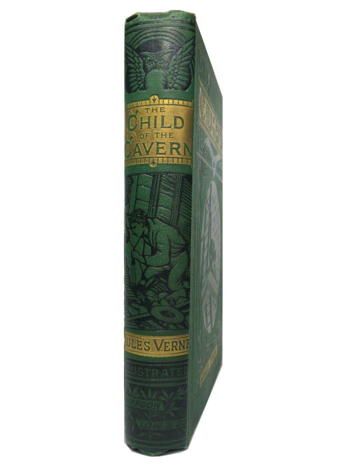 THE CHILD OF THE CAVERN BY JULES VERNE 1883 THIRD EDITION, ILLUSTRATED