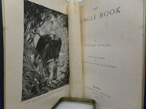 THE JUNGLE BOOK & SECOND JUNGLE BOOK BY RUDYARD KIPLING 1895 UNIFORM EDITIONS