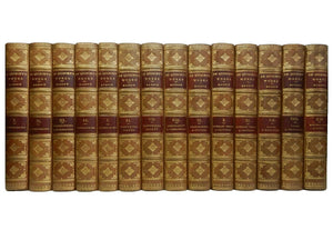 THE COLLECTED WRITINGS OF THOMAS DE QUINCEY 1896 Leather-Bound In 14 Volumes