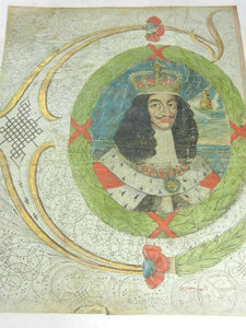 CHARLES II PORTRAIT INDENTURE FRAGMENT CIRCA 1600'S