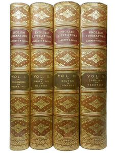 ENGLISH LITERATURE BY GARNETT & GOSSE 1903-1906 BICKERS TREE-CALF BINDINGS IN FOUR VOLUMES