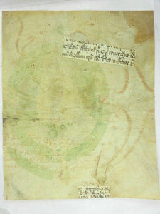 CHARLES II PORTRAIT INDENTURE FRAGMENT CIRCA 1600'S